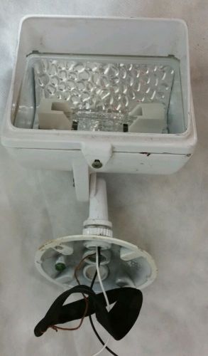 Rab lighting qf200 halogen floodlight  200w white fixture with mounting plate for sale