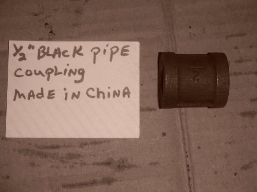 1/2&#034; Black pipe coupling made in china