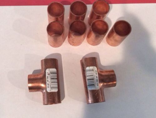 Lot 3/4 Copper Coupling And Tees