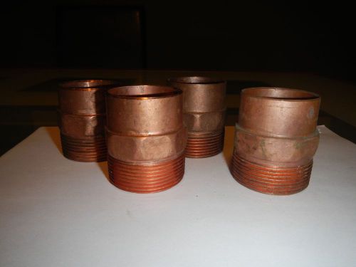 (4) 11/4&#034; Copper Male Adapters