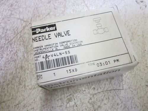 Parker 4a-v4ln-ss needle valve *new in a box* for sale