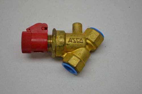 New asco v0222 3/8in npt angle body threaded piston valve d384553 for sale
