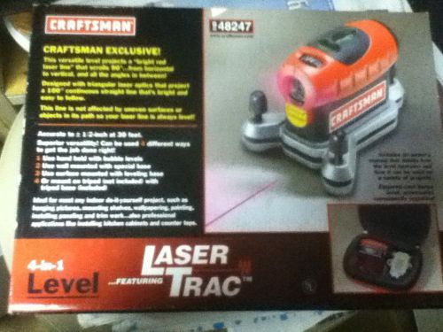 CRAFTSMAN 4 in 1 Level with Laser Trac KIT # 948247 NEW/UNOPENED!