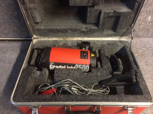 Agl gradelight 2500 red beam pipe laser,utility alignment laser for sale