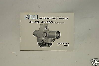 Operators Manual Fuji AL-23 AL-23C Automatic Level