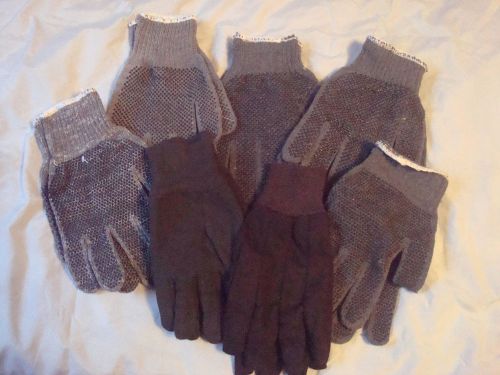 7 Pairs of mens work gloves one size fits most listing #22