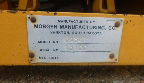 Morgen portable feed conveyor concrete placer belt 108 ft (stock #1761) for sale