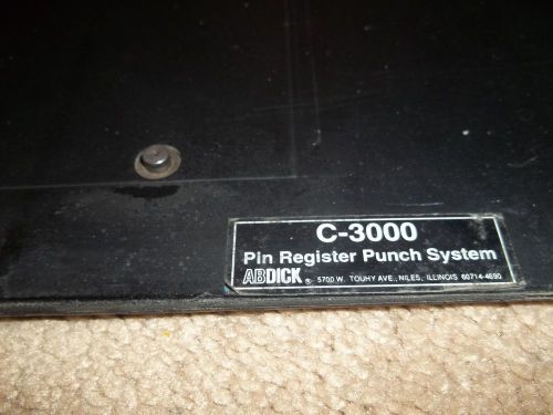 AB Dick, Century 3000, Register system