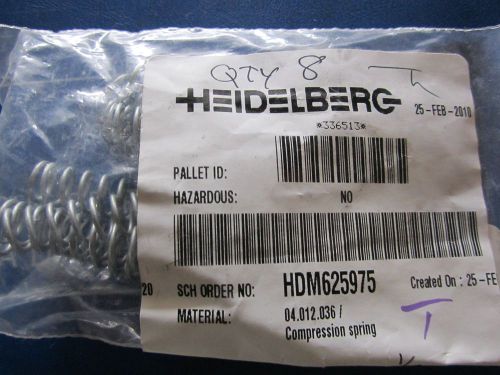 8 Heidelberg Delivery Springs 04.012.036