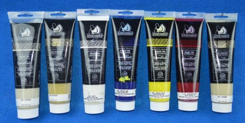 Lot of 7 5oz Printmaster Relief Ink - Archival Quality - Water Soluble