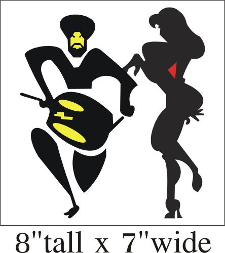 Sikdh Music with Western Dance Funny Car Truck Vinyl Sticker Decal -1534