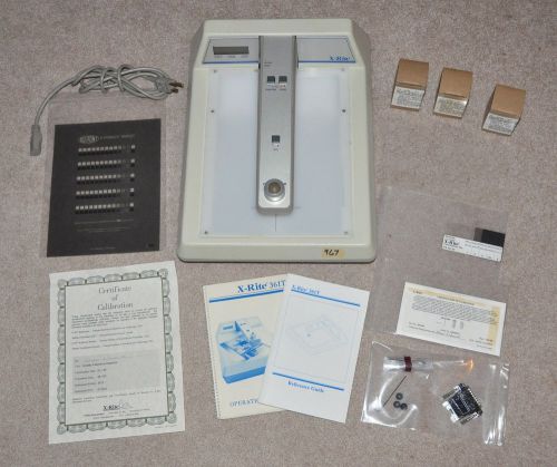 X-rite 361t transmission densitometer calib strips manual extra bulbs &amp; more! for sale