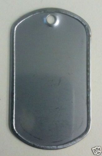 100 military gi dog tags rolled edge 304 stainless steel army airforce marines for sale
