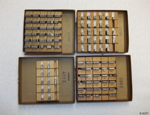 franklin stamping machine - Dura cast type - four sets - Used