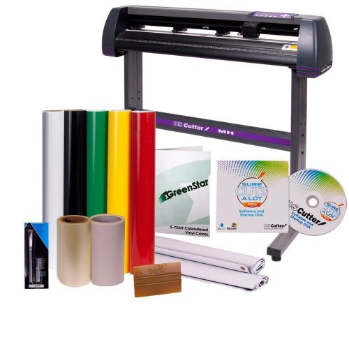 Vinyl cutter/34in bundle sign making kit w/design &amp; cut software/supplies/tools for sale