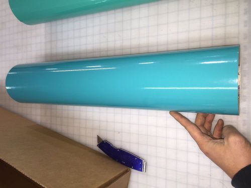 24&#034; REAL TEAL OPAQUE AVERY Sign Vinyl Roll 30 yds