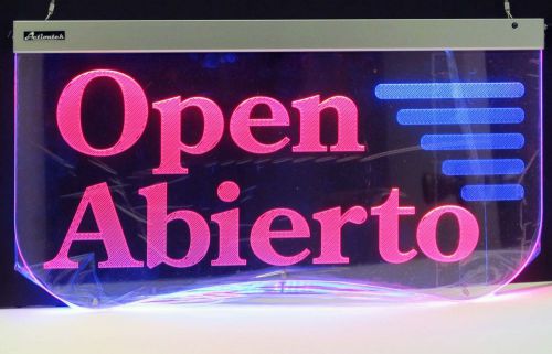 Actiontek OPAB-400 OPEN/ABIERTO Programmed LED Sign Super Bright Day Night New