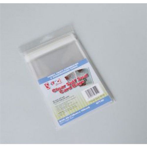 Self seal 30 micron card bags c6 bags 118mm x 165mm greeting cards scrapbooks for sale