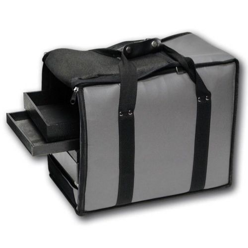 Gray carry case jewelry case travel case salesman case soft vinyl case hot deal! for sale