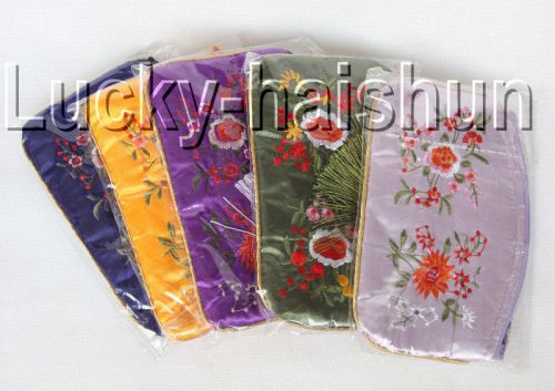 wholesale 5pieces silk pouch jewelry Zipper Bags j9285