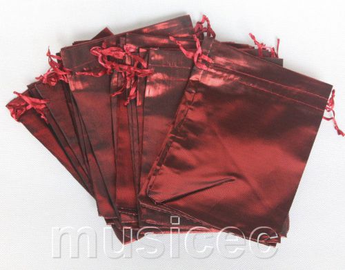 20 piece 5&#034;X7&#034; dark red cloth thick Jewelry Pouch bags Gift packing T934A36