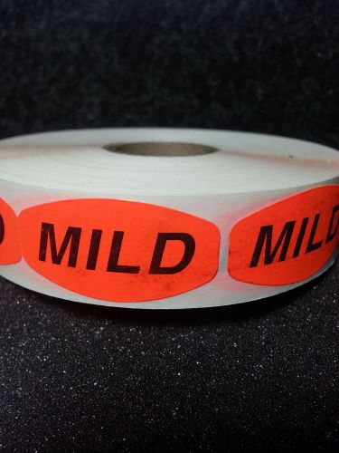 1.5&#034; x .75&#034; MILD MERCHANDISE LABELS 1000 PER ROLL free shipping DEAL STICKERS