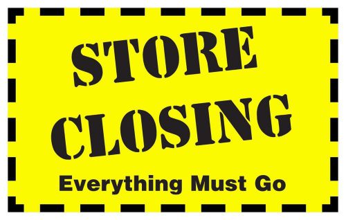 STORE CLOSING! RETAIL STORE SIGNS: 11&#034; X 7&#034; NEW! 25 PACK