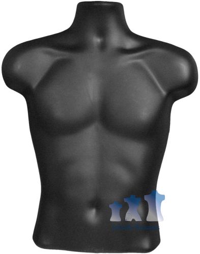 Male torso - hard plastic,  black for sale
