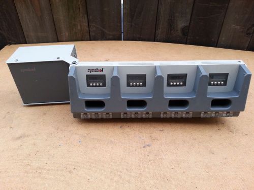 Symbol 3860 4 Slot Dock Cradle Charger w/ Power Supply Box