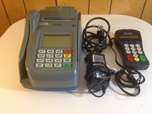 First Data FD-200 Credit Card, Check Reader Terminal With FD-10C Pinpad USB