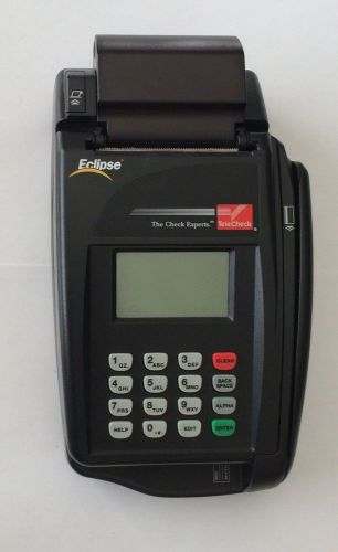 VeriFone Eclipse Quartet TeleCheck Credit Card &amp; Check Machine POS P100-002-03