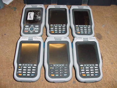 Lot of 6 Intermec Proto CN2 Handheld Computer Scanners for Parts/Repair only.