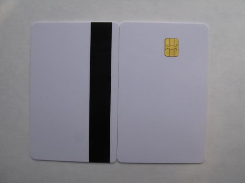 50pcs,PVC contact smart IC card with 4442 chip+magnetic stripe,3-tracks,HiCo