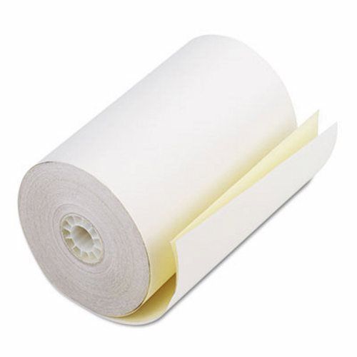 2-Ply Receipt Rolls, 4-1/2&#034; x 90 ft, White/Canary, 24 per Carton (PMC08785)