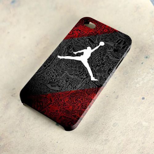 Jordan Pattern Chicago Bulls Logo A26 Samsung Galaxy iPhone 4/5/6 Case