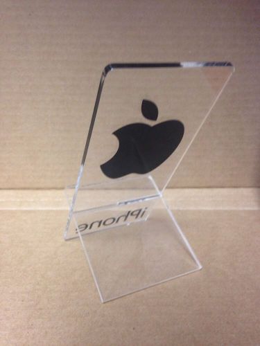Clear Acrylic stand Phone Holder Used With Scratches. Display