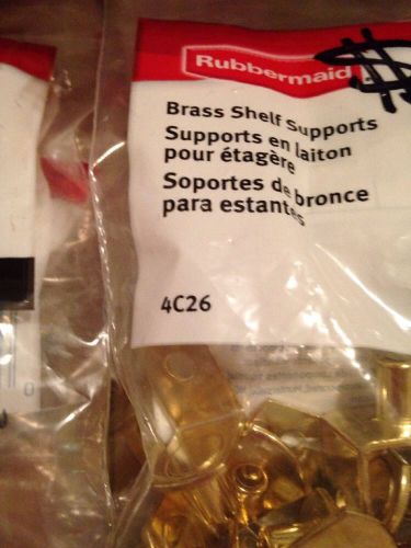 Rubbermaid brass shelf support fg4c2601brass 10 packs of 12 for sale