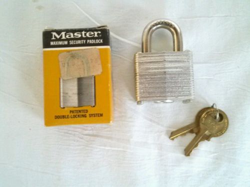 Master Lock #3 Maximum Security Padlock (2) Keys (Inv.#:3268170)