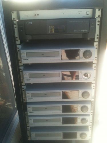 Security system for surveillance recording with 6 vcr&#039;s - pick up only for sale