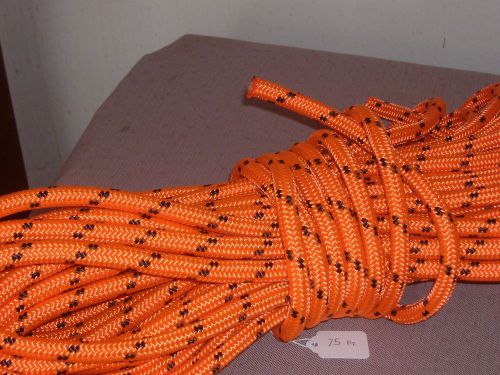 Double braid polyester 1/2&#034;x 75 feet arborist rigging tree rope roofer safety for sale