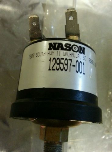Quincy Compressor Vacuum Switch, Open, Part # 129597-001 - .25&#034;H20 Nason 3 Pole