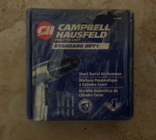 Campbell Hausfeld Short Barrel Air Hammer with 4 Chisel tips TL1003