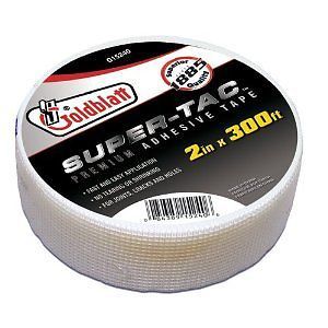 6 rolls goldblatt super-tac adhesive mesh tape drywall tape 2&#034; x 300&#039; for sale