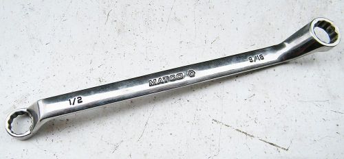 Matco tools #rbdl1618 1/2&#034; &amp; 9/16&#034; offset box wrench vn for sale