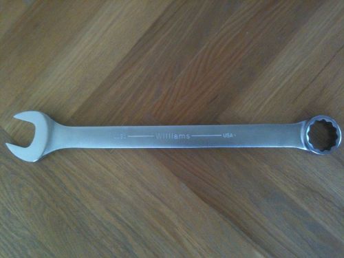 Williams 1191 by Snap-on, 2 1/16&#034;, 12 PT., Satin Chrome, Combination Wrench