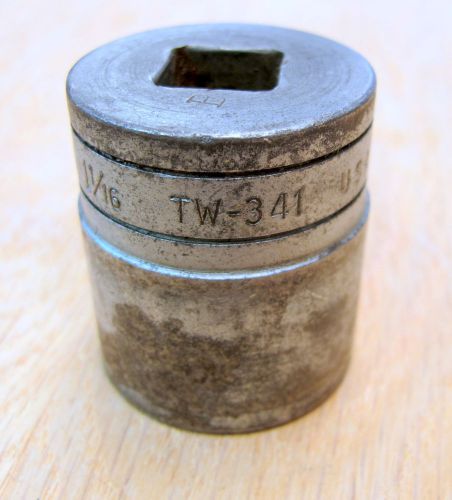 Snap-on  TW341 1/2&#034; Drive 6 Point 1 1/16&#034; Shallow Socket Made in USA