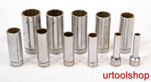 One lot of Snap-On 3/8” Drive Sockets 6842-300 5