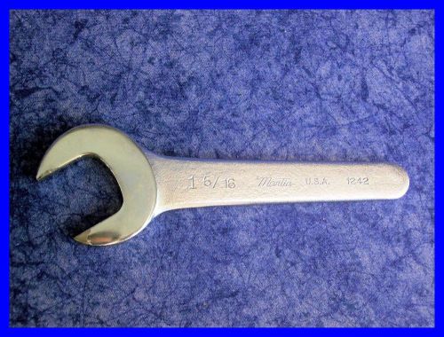 Martin 1-5/16&#034; chrome 30 degree head service/pump wrench made in usa part 1242 for sale