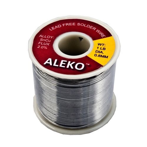 High Quality Lead Free ALEKO® Solder Wire 0.8mm * 1 Lber Wire