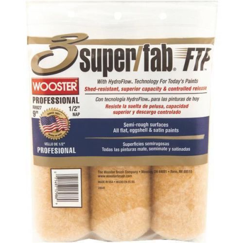 Wooster 3-Pack Super/Fab Knit Fabric Roller Cover-3PK 9X1/2&#034; ROLLER COVER